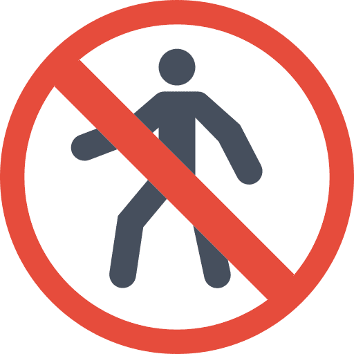 No tresspasing no tresspasing signs forbidden icon