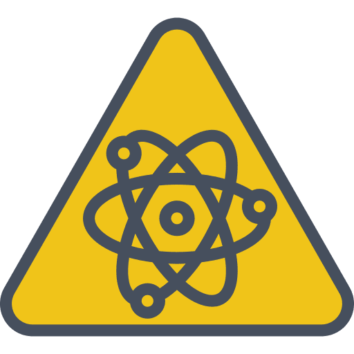 Atomic nuclear atomic signaling icon