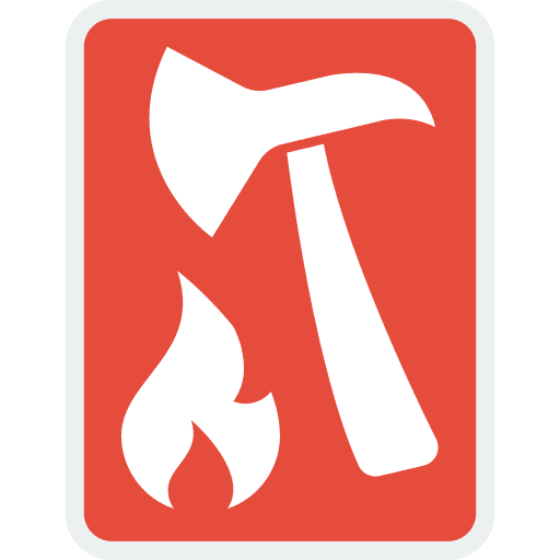 Fire prohibition signaling fire icon