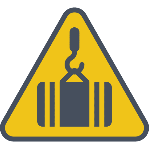 Lifting signaling danger prohibition icon