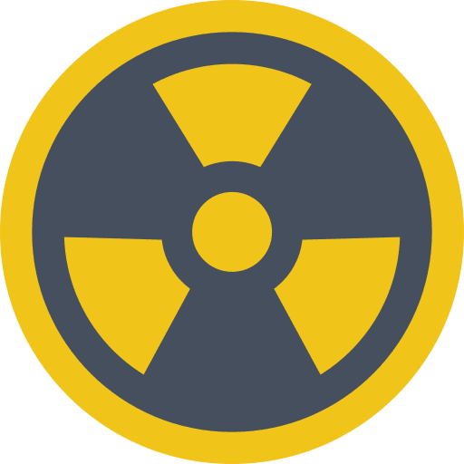 Radiation radiation radioactive symbol icon