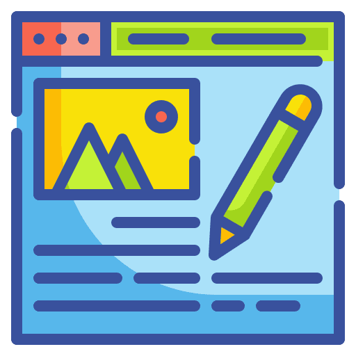 Blogs blogger content writer icon