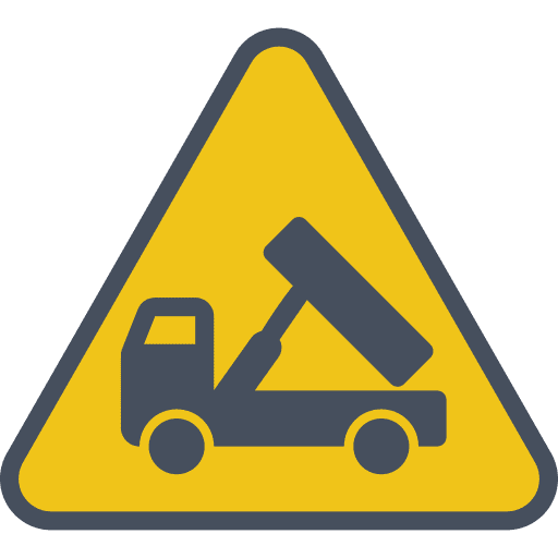 Deposit construction deposit warning icon