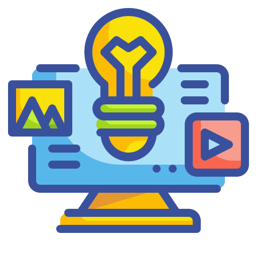 Lightbulb lightbulb video picture icon