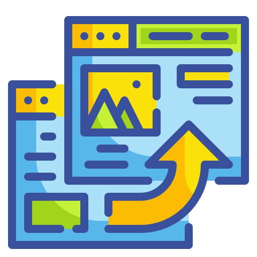 Referral referral content marketing icon