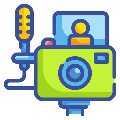 Vlog video vlogger influencer icon