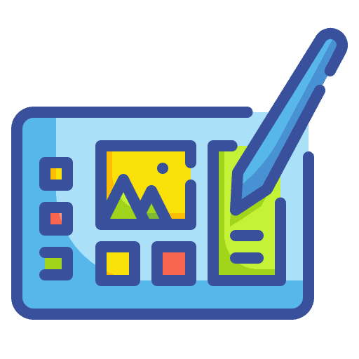 Graphic tablet drawing tablet drawing graphic tablet icon