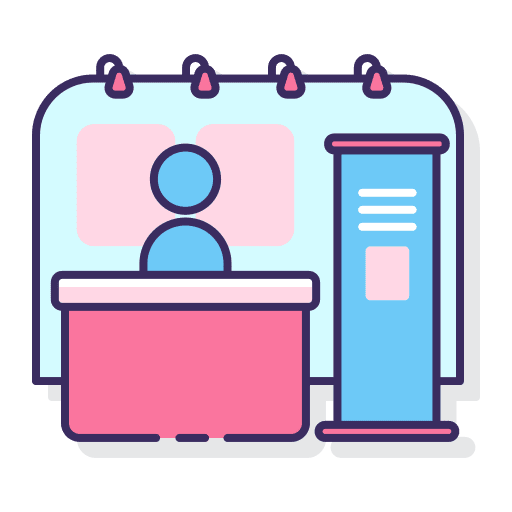 Trade show business and finance trade show business icon