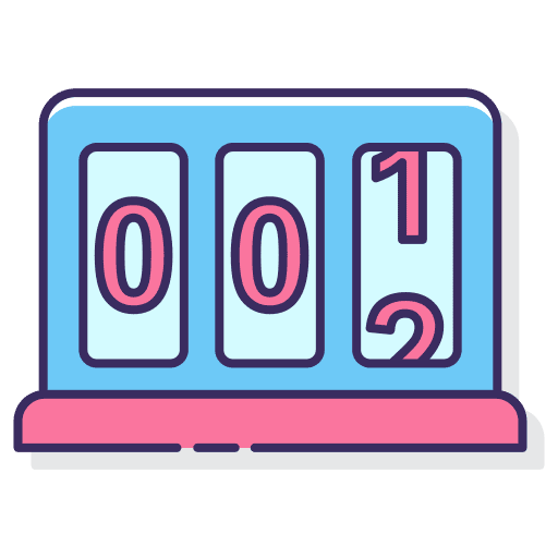 Visits seo and web count webpage icon