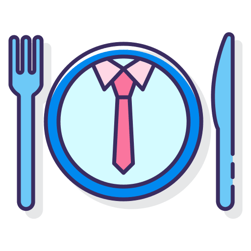 Business dinner business dinner shirt knife icon