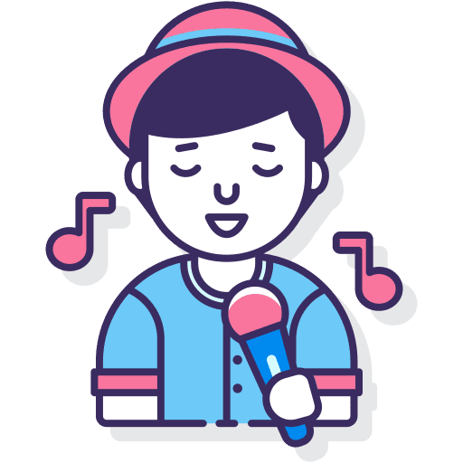 Singer profession jobs woman icon