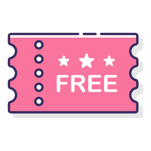 Tickets free pass files and folders icon