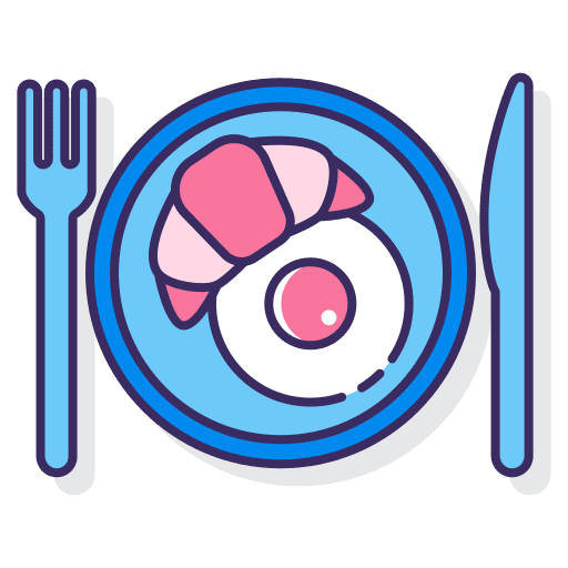 Breakfast egg croissant breakfast icon