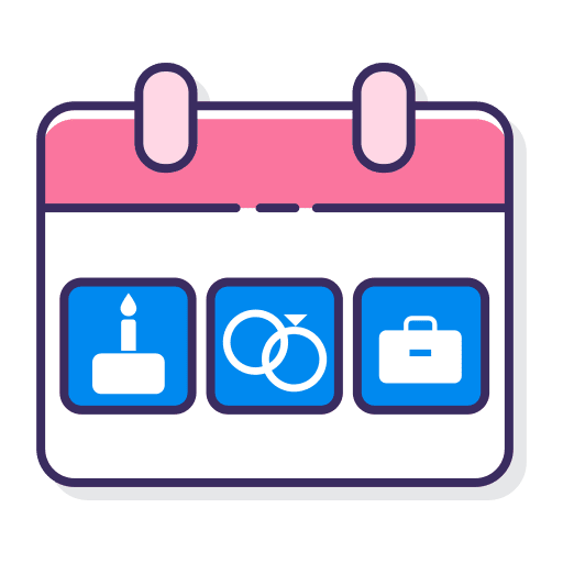 Event list birthday cake event list files and folders icon