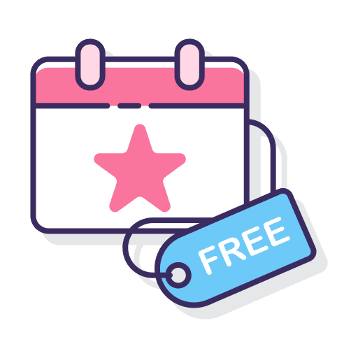 Free event time and date free event month icon