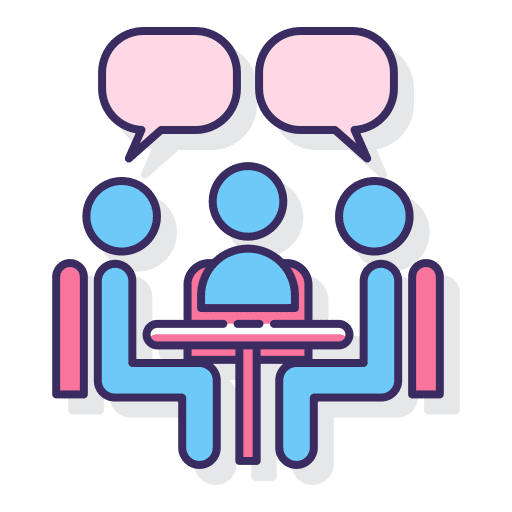 Meeting boss business council icon