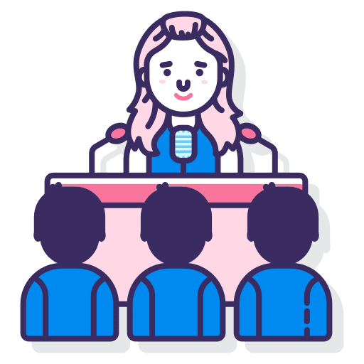 Press conference press communications conference icon