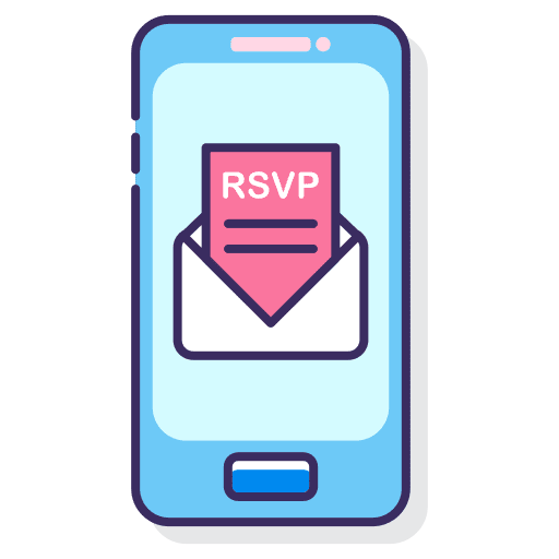 Rsvp rsvp email smartphone icon