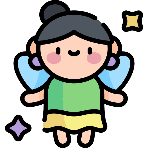 Fairy folklore cultures kid and baby icon