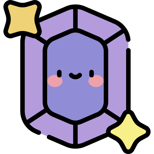 Gemstone fashion gaming diamonds icon