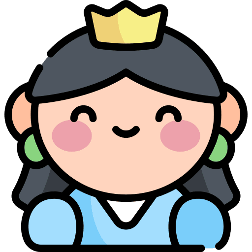 Princess character fantasy fairy tale icon