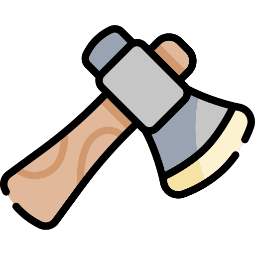 Axe construction and tools axe tool icon