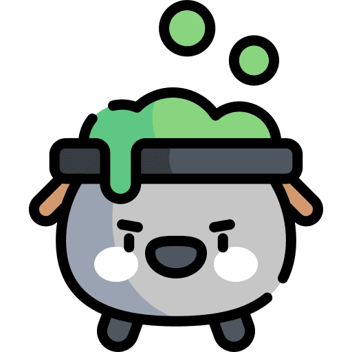 Cauldron spooky terror horror icon