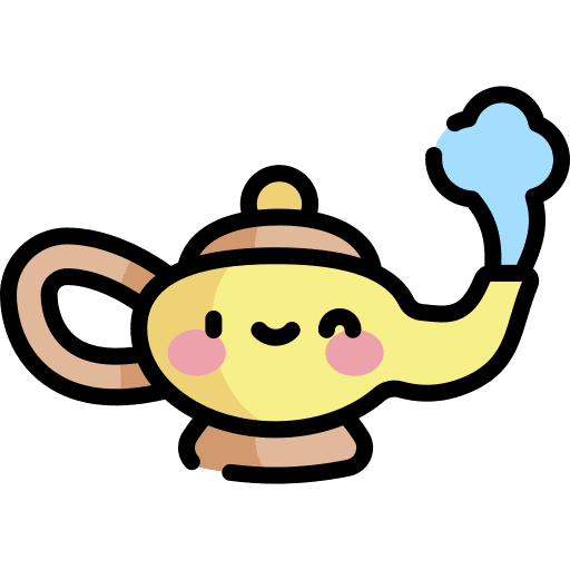 Magic lamp miscellaneous incense genie icon