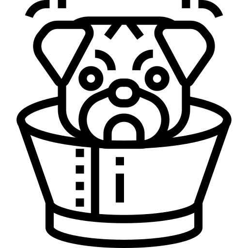 Dog dog ill pet icon