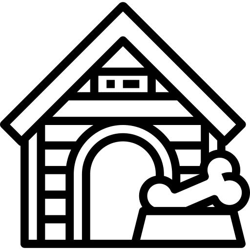 Pet house pet house pet hotel animal shelter icon