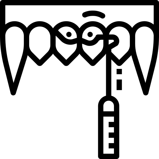 Teeth scaling healthcare and medical pet icon