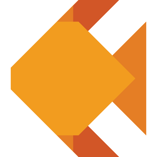 Fish art origami art and design icon