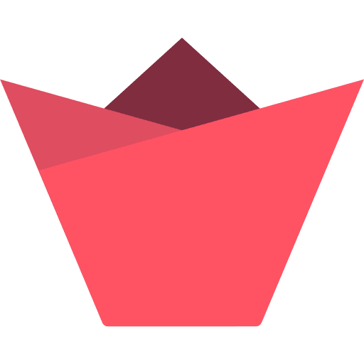 Flower art origami art and design icon