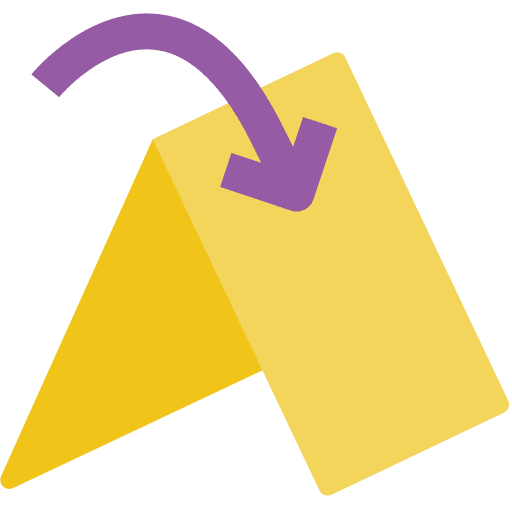 Fold art and design origami fold icon