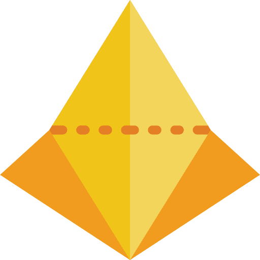 Fold origami paper art and design icon