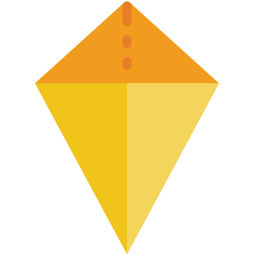 Kite kite art and design paper icon