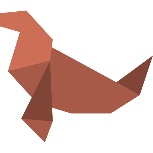 Seal art and design paper origami icon