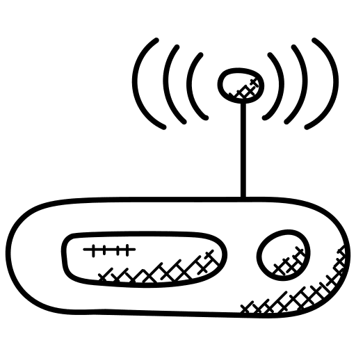 Wireless internet wifi internet modem icon