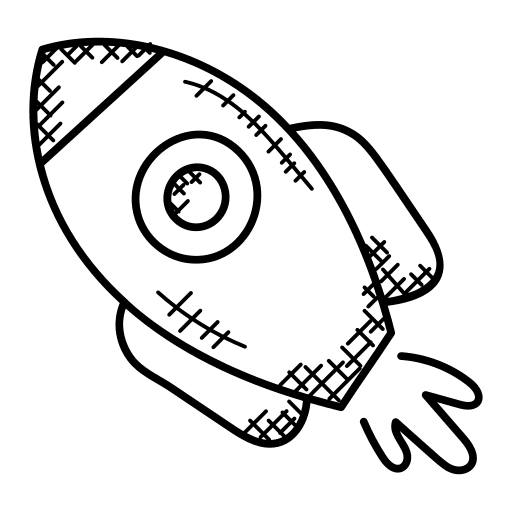 Rocket launch landing page optimization seo and web icon