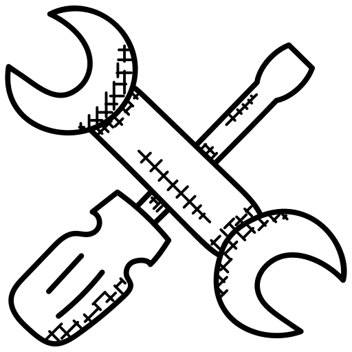 Settings screwdriver spanner repair icon