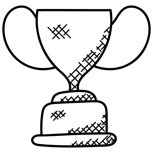 Trophy award trophy sports and competition icon