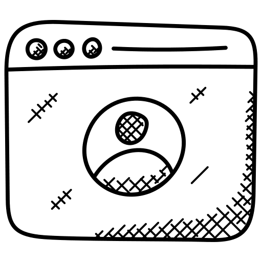 User social media communication website icon