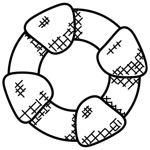 Lifebelt swimming lifeguard life ring icon