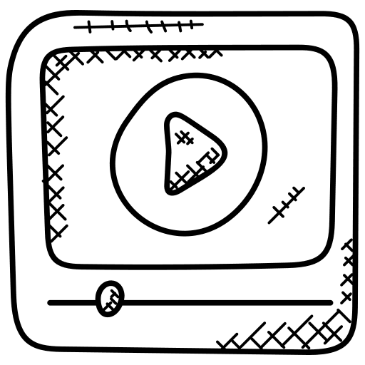 Media player music player video social media icon