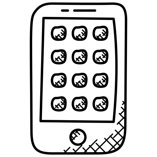 Mobile mobile smartphone communications icon