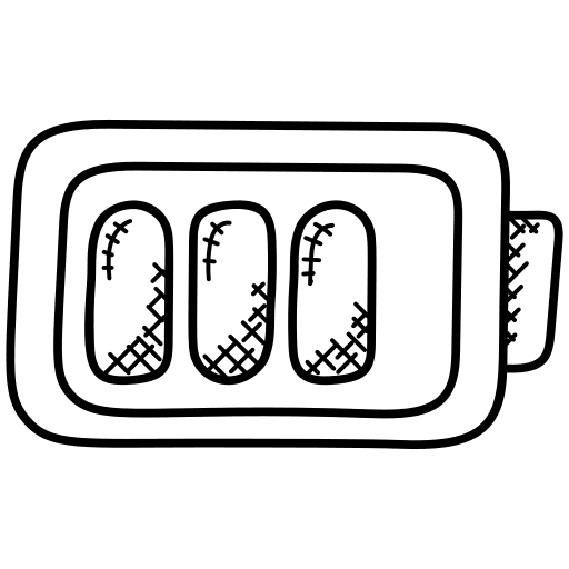 Battery level user interface battery battery level icon