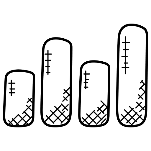 Bar graph business seo and web graphic icon