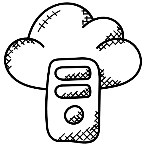 Cloud server server cloud server cloud database icon