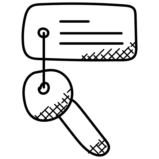 Key keyword real estate house key icon