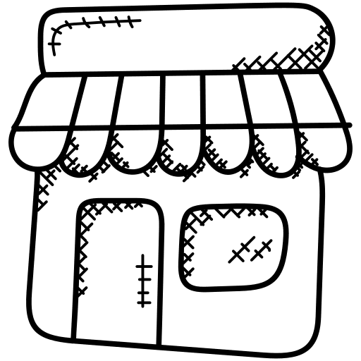 Shop commerce and shopping market shop icon